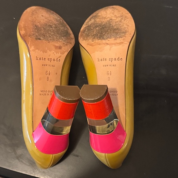 Kate Spade Multicolor Block Heels - Picture 10 of 10